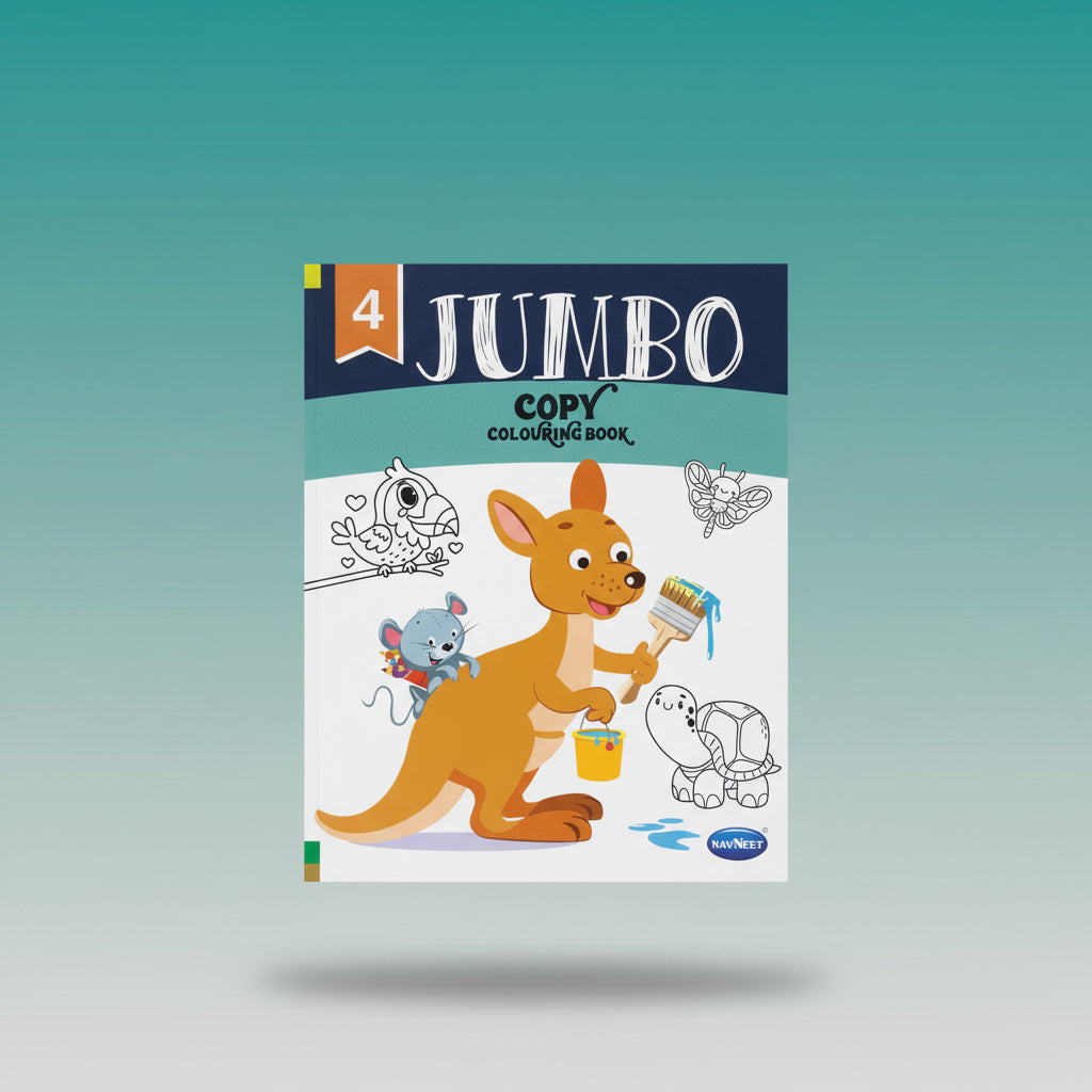 Navneet Jumbo Copy Colouring Book 4 by Gift Hub Mart
