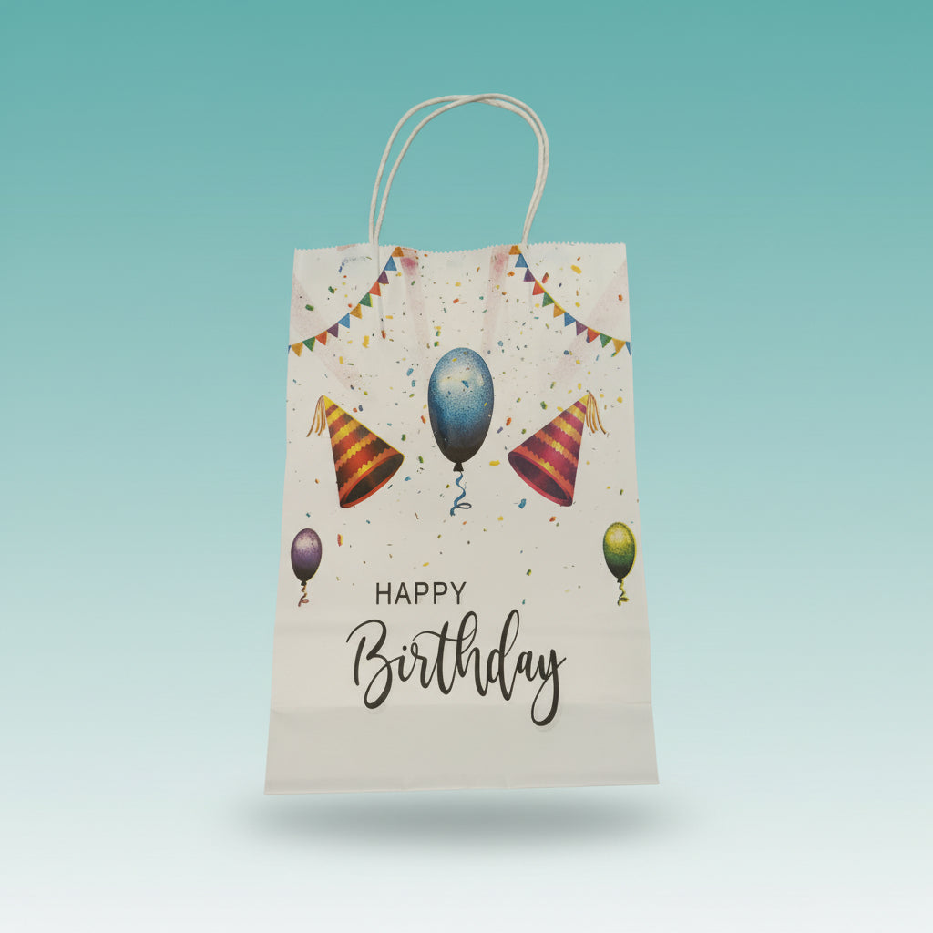 Paper Bag- Happy Birthday 7x10 inch