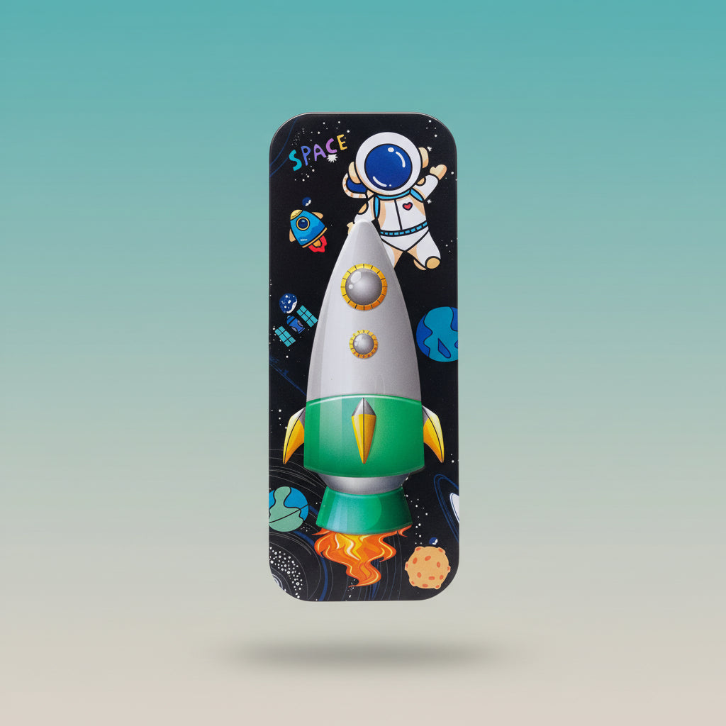 Pencil Box - Metal Rocket by Gift Hub Mart
