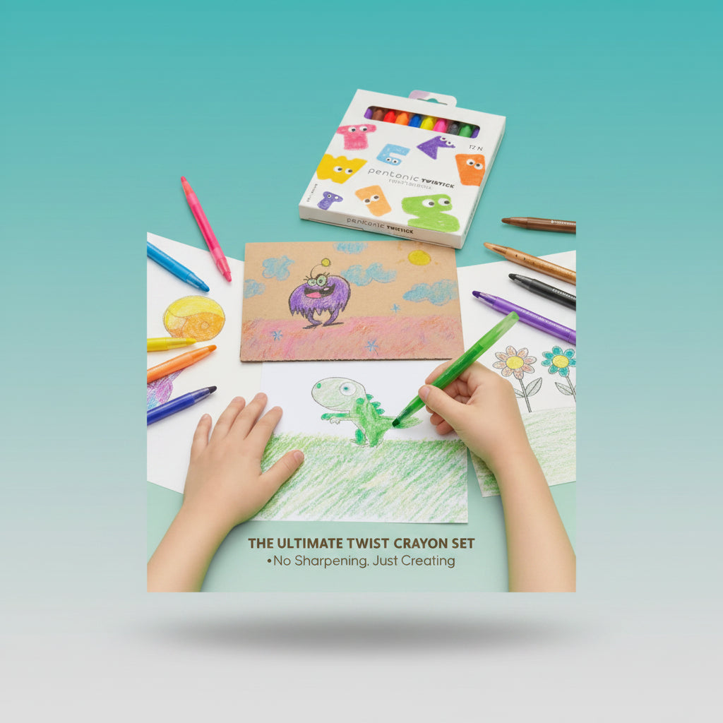 Pentonic Twistick Twist Crayons by Gift Hub Mart