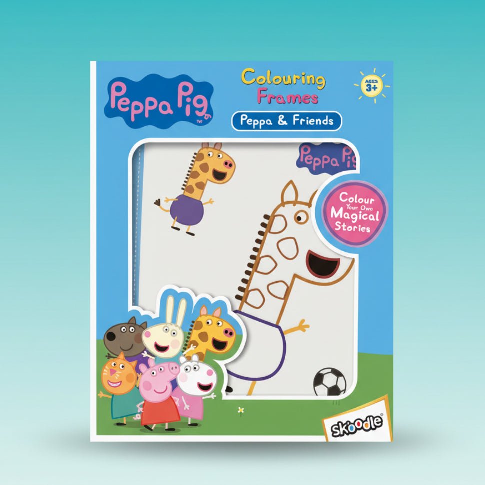 Peppa & Family Colouring Frames by Gifthubmart