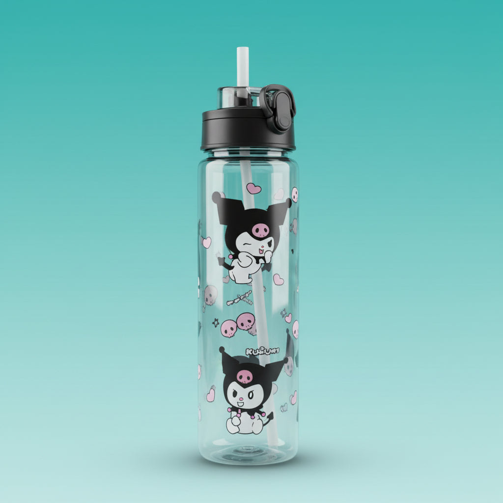 Plastic Printed Bottle Transparent by Gift Hub Mart