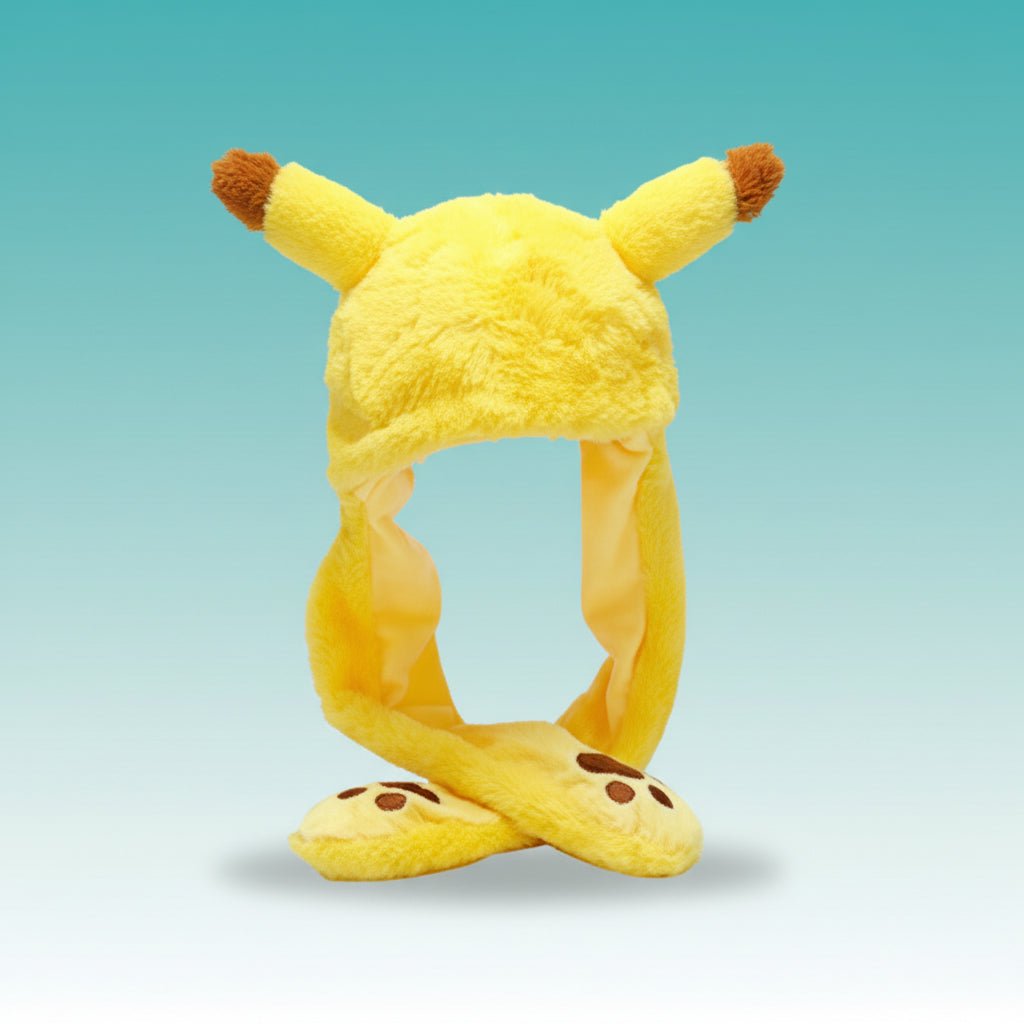 Plushie Rabbit Hat with Moving Squeezy Ears by Gifthubmart
