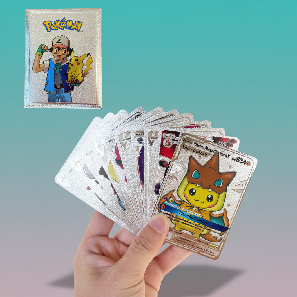 Pokemon Silver Foil Cards Card Game