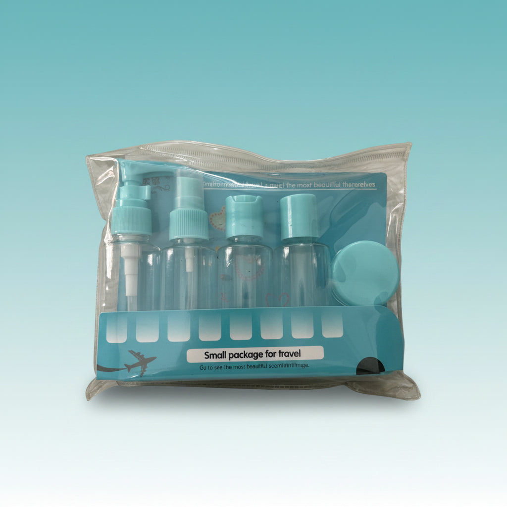 Portable Travel vacuum Bottle Set Of 5- Blue by Gifthubmart