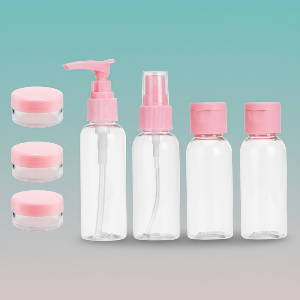 Portable Travel vacuum Bottle Set (Small) Pink by Gifthubmart