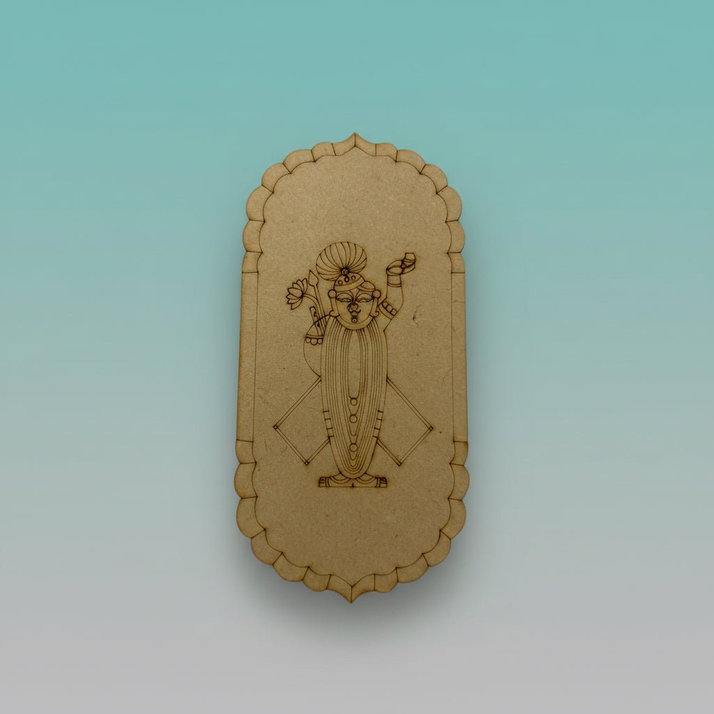 Premarked MDF Painting - Shrinath ji by Gift Hub Mart