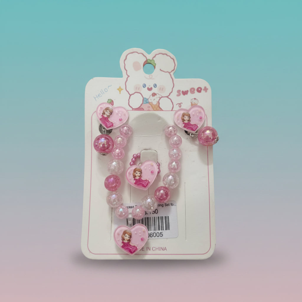 Princess Bracelet & Earring Set for Girls by Gifthubmart