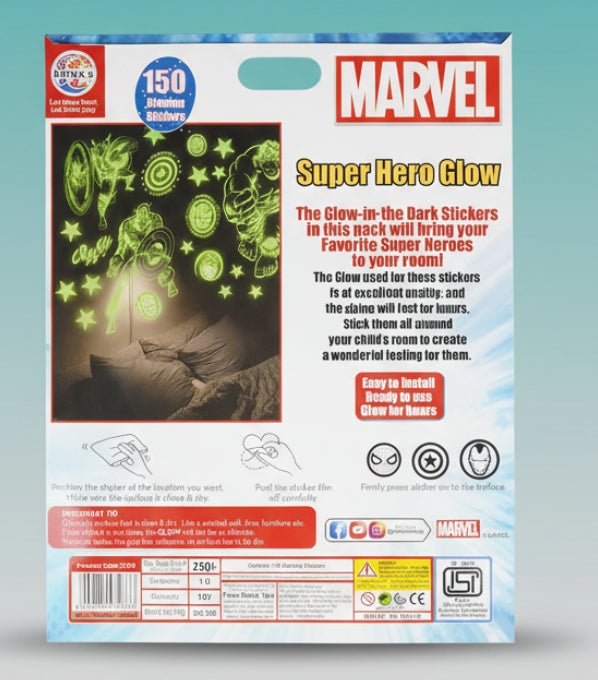 Ratna Marvel Glowing Star Mix Sticker by Gifthubmart