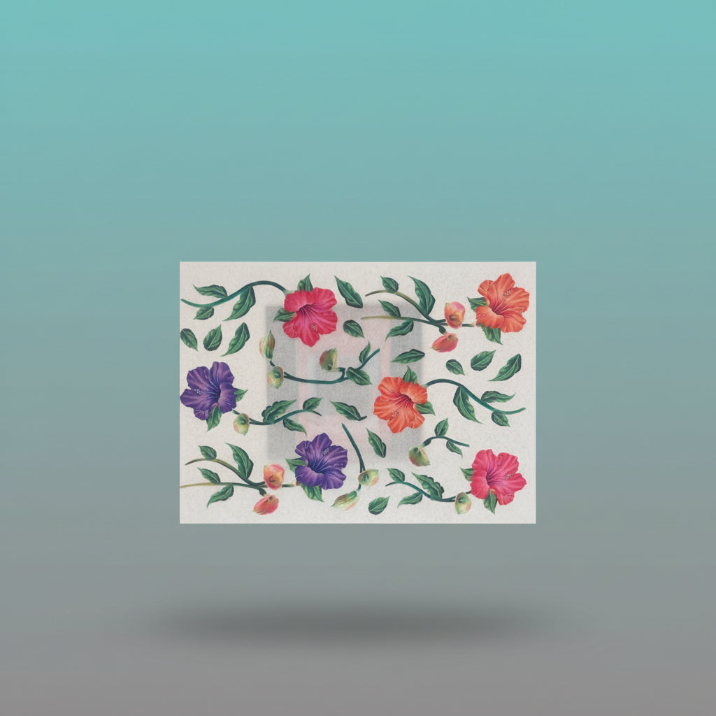 Resin Flower Printed Sheet A4 JSDS09A by Gifthubmart