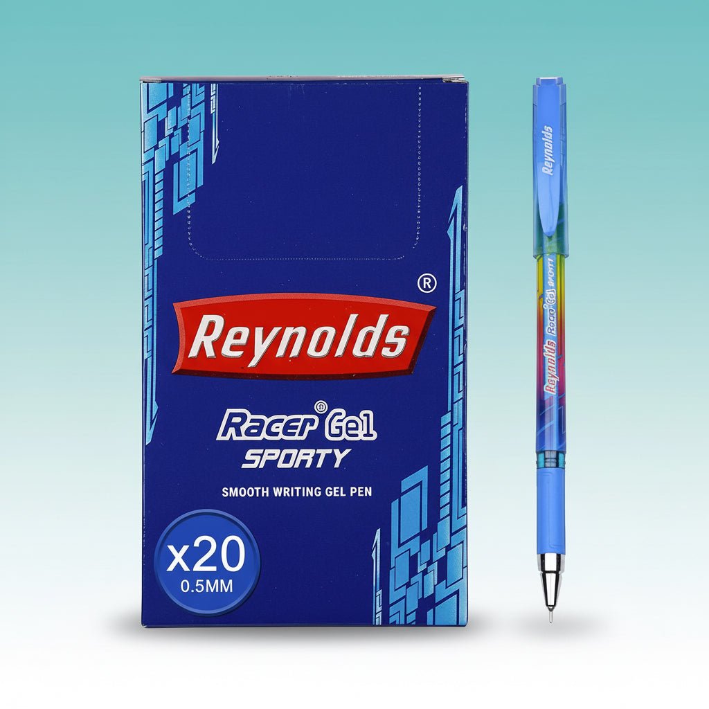 Reynolds Racer Gel Waterproof Pen Blue by Gifthubmart