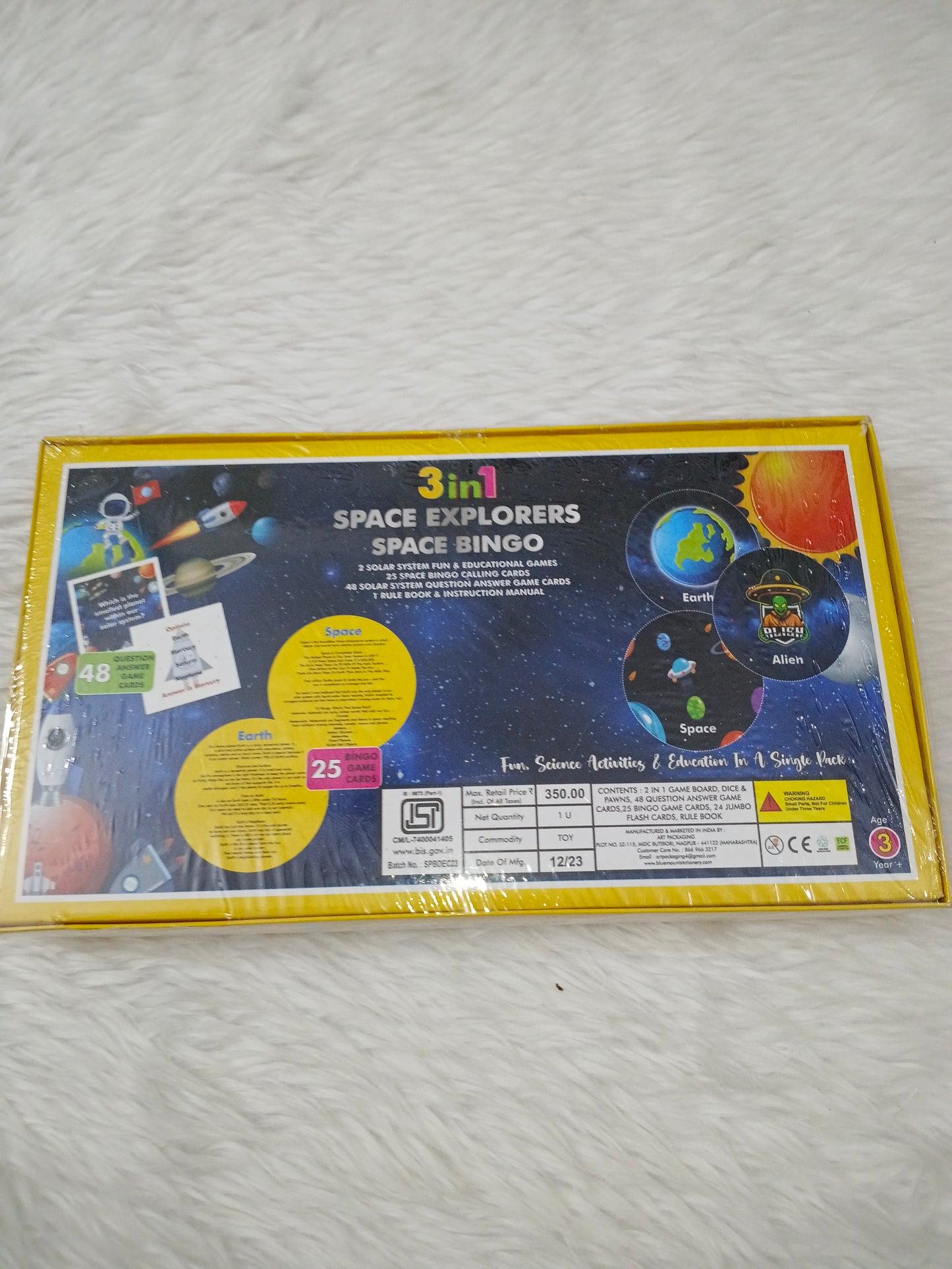 3 in 1 Space Explorers Bingo