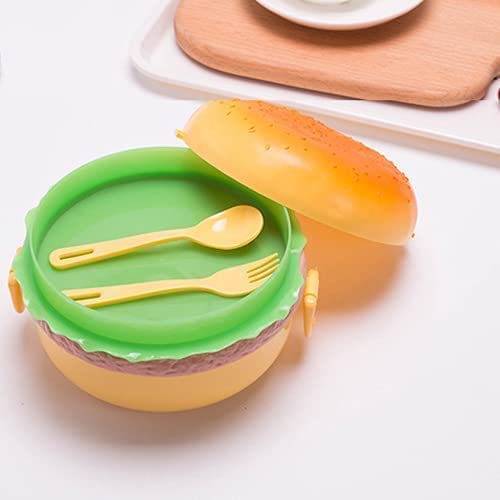 Burger Lunch Box Round