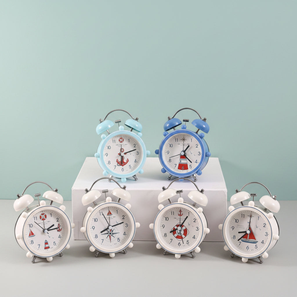 Sea Voyage Table Clock with Alarm by Gifthubmart