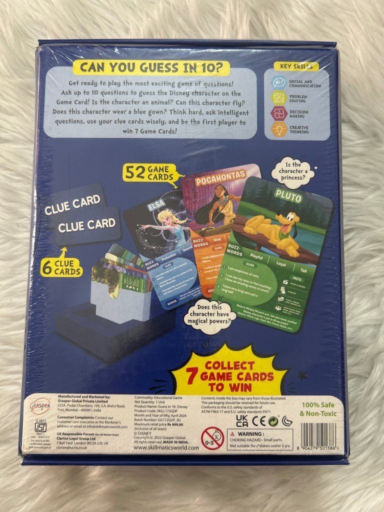 Skillmatics Guess in 10 Disney 6+ by Gift Hub Mart