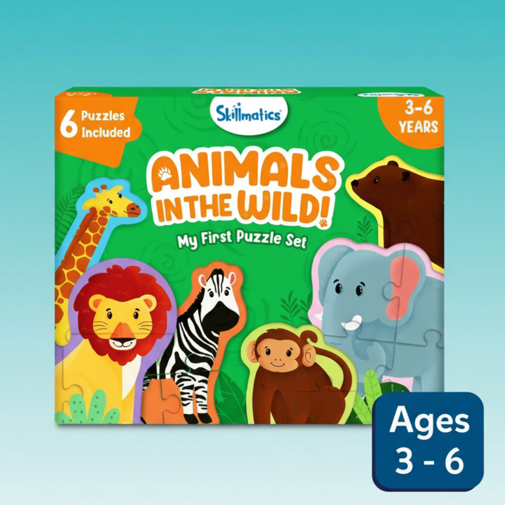 Skillmatics Puzzle Set Animals In The Wild by Gifthubmart