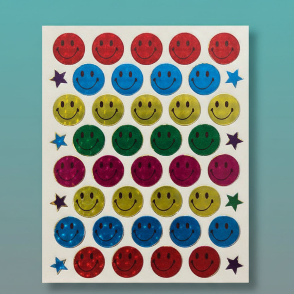 Smiley Sticker Sheet by Gifthubmart