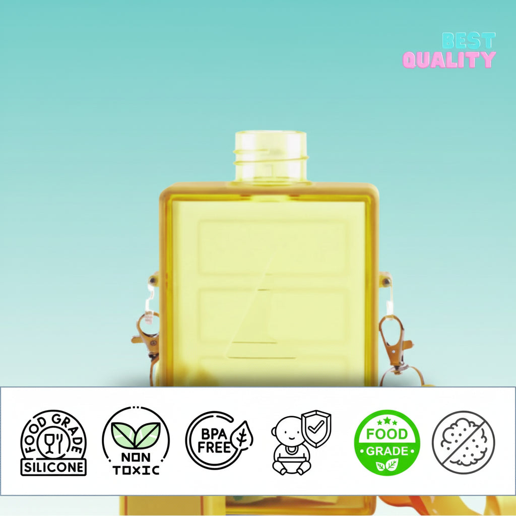 Square Lightening Water Bottle by Gifthubmart