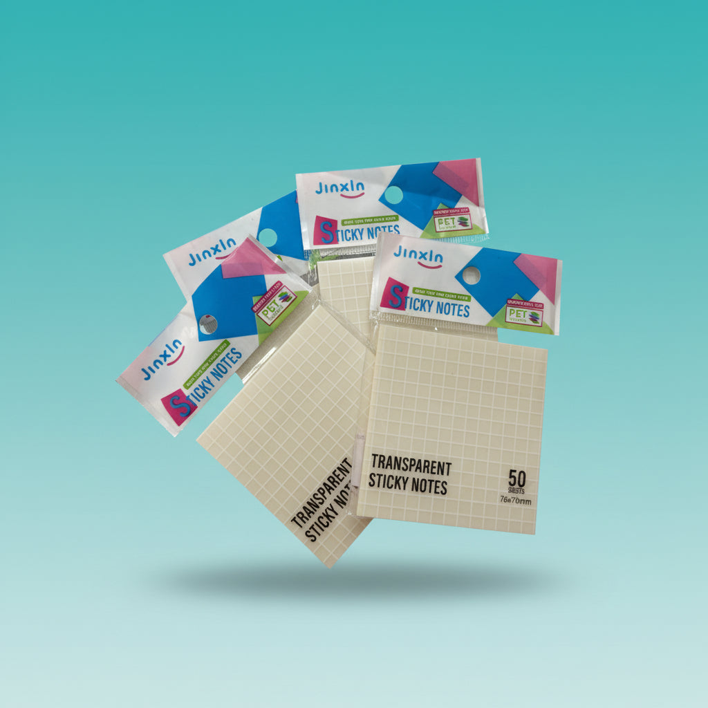 Squared Transparent Sticky Note 3x3 by Gifthubmart