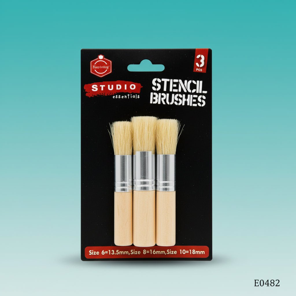 Stencil Painting Brush (Set of 3) by Gifthubmart