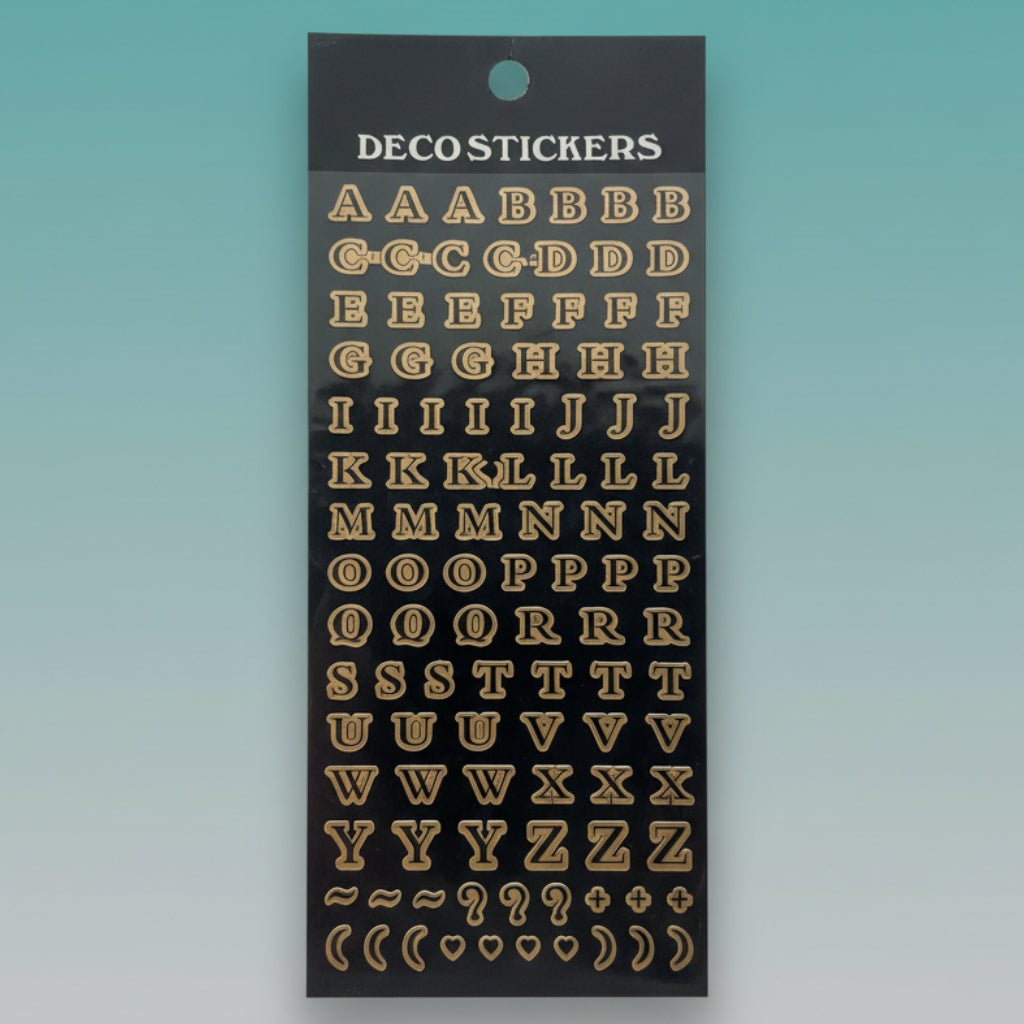 Sticker Alphabet Copper by Gifthubmart