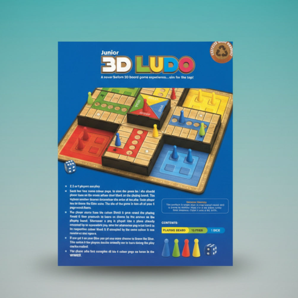 Toybox 3D Ludo 3+ by Gift Hub Mart