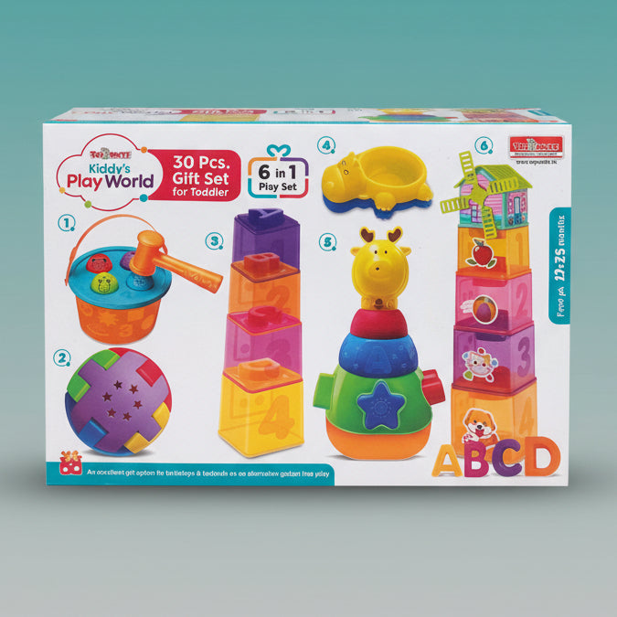 Toymate 6IN1 Toddler’s Learning Activity Set 12m+ by Gift Hub Mart