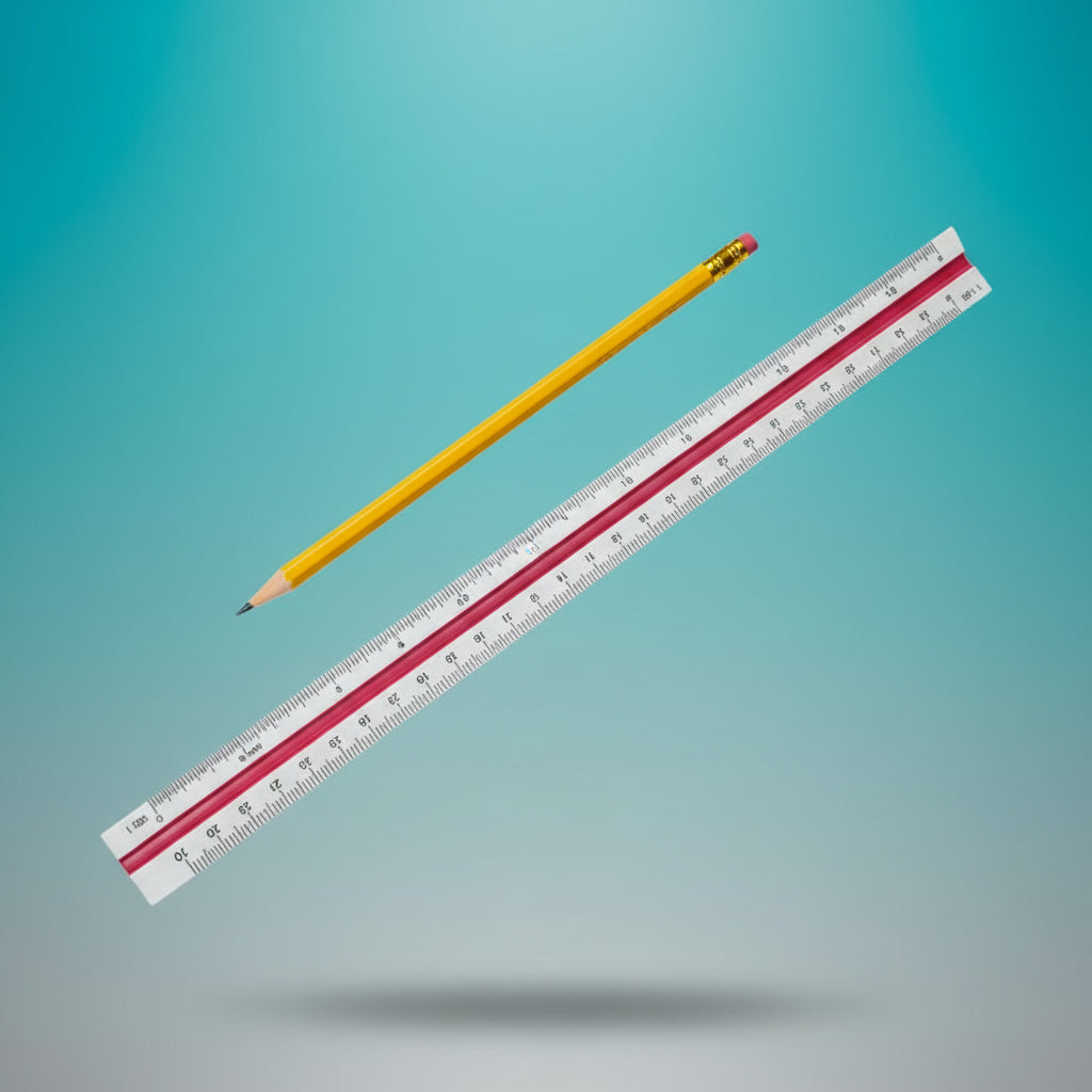 Triangular Ruler With Cover by Gift Hub Mart