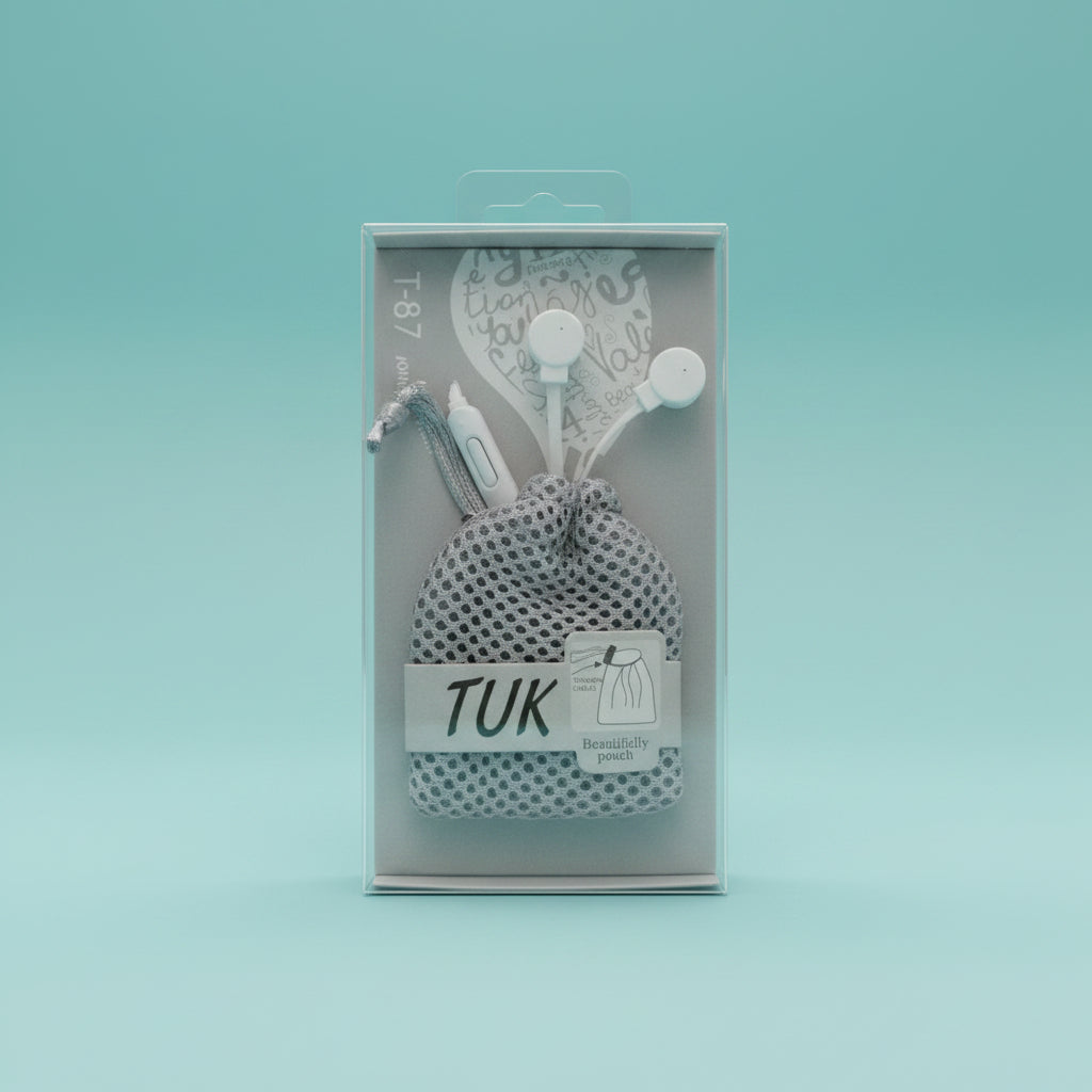 Tuk Earphone With Pouch by Gift Hub Mart