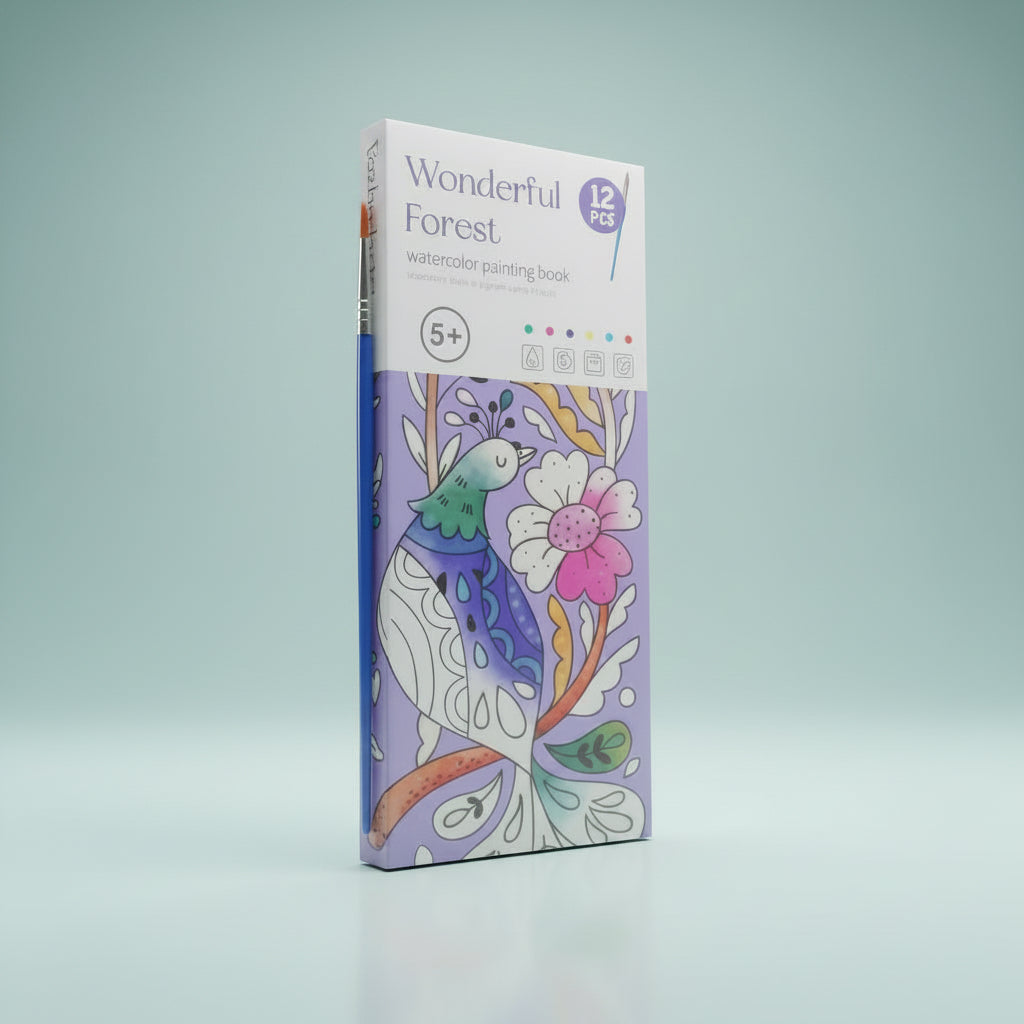 Watercolour Painting Book 12 Leafs 5+ by Gift Hub Mart