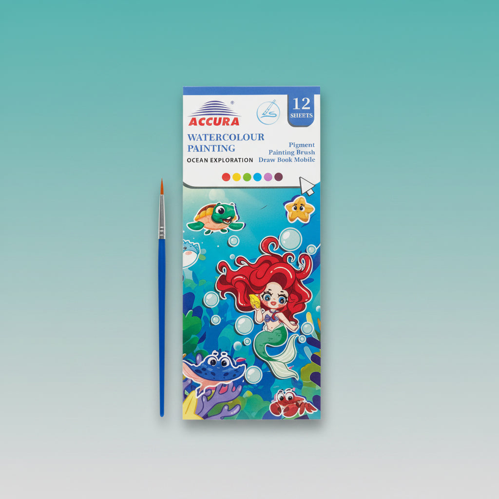 Watercolour Painting Book Set- Ocean Exploration by Gift Hub Mart