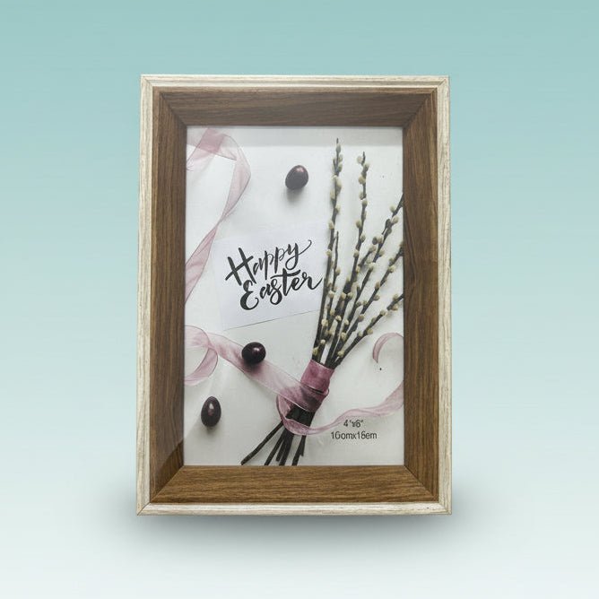 Gift Hub Mart Wooden Photo Frame PS5011 4x6 inch, brown wood finish