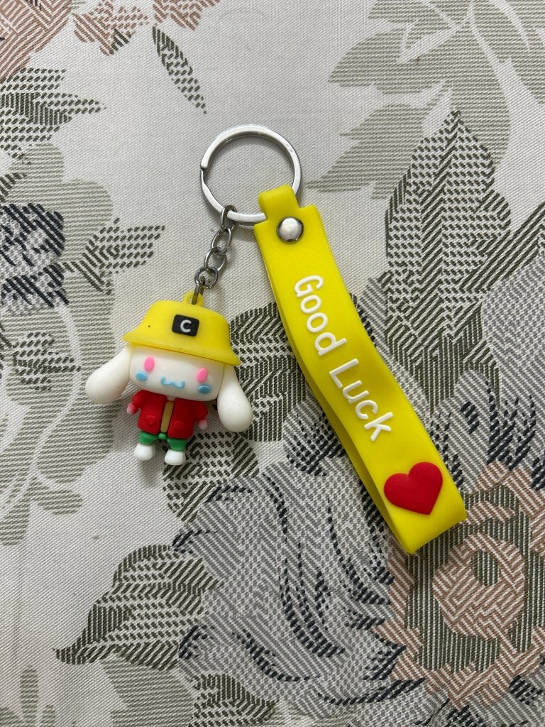 Yellow Cinnamoroll Keychain- Good Luck
