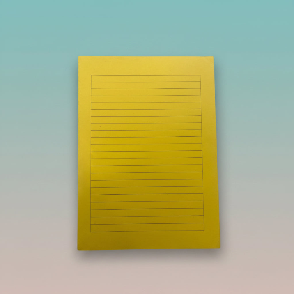 Yellow Ruled Thick Sheets by Gift Hub Mart