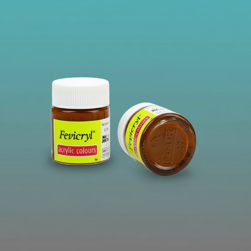 Fevicryl Acrylic Colours 15 ml (Dark Brown 05) by Gifthubmart