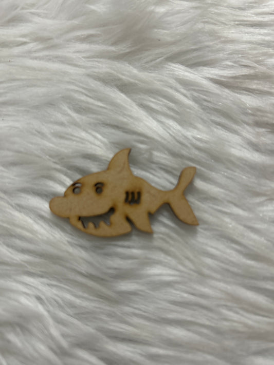 Laser Cut MDF Painting - Mini Shark