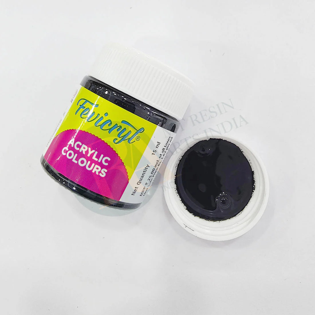 Fevicryl Acrylic Colours 15ml (Black 02)