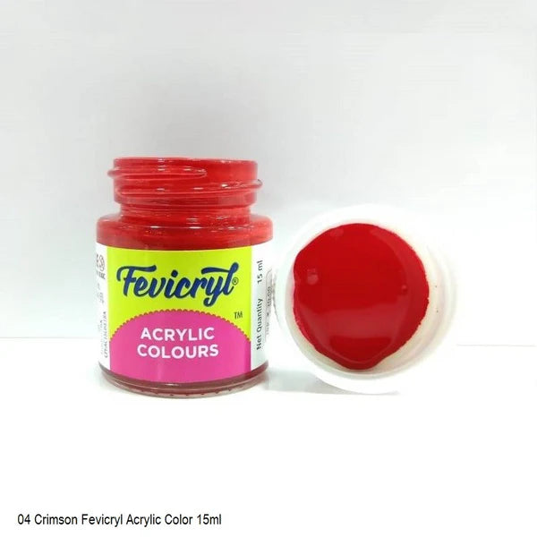 Fevicryl Acrylic Colours 15 ml (Crimson 04)