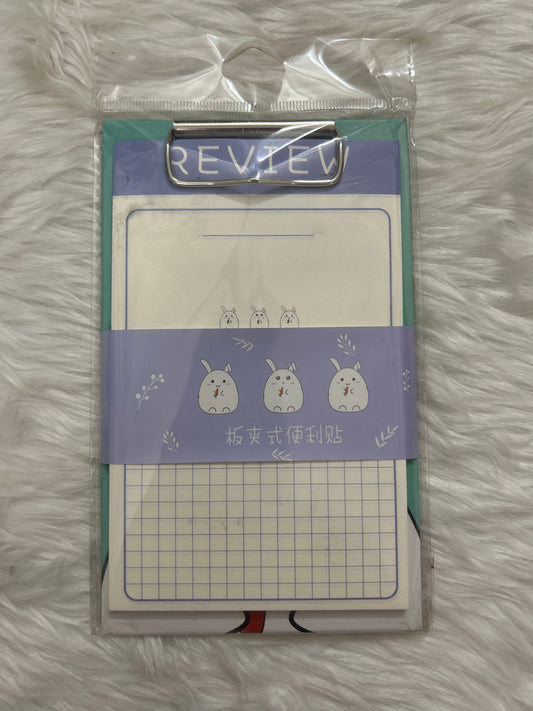 Weekly Planner Clip Board with Notepad