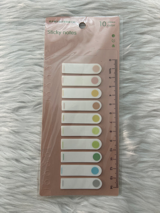 Sticky Notes Tab with Acrylic Ruler