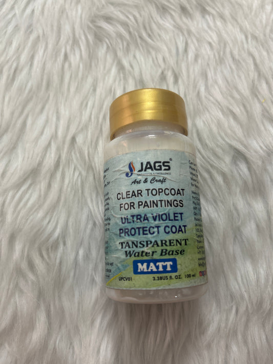 Clear Topcoat For Paintings Matt 100ML UPCV01