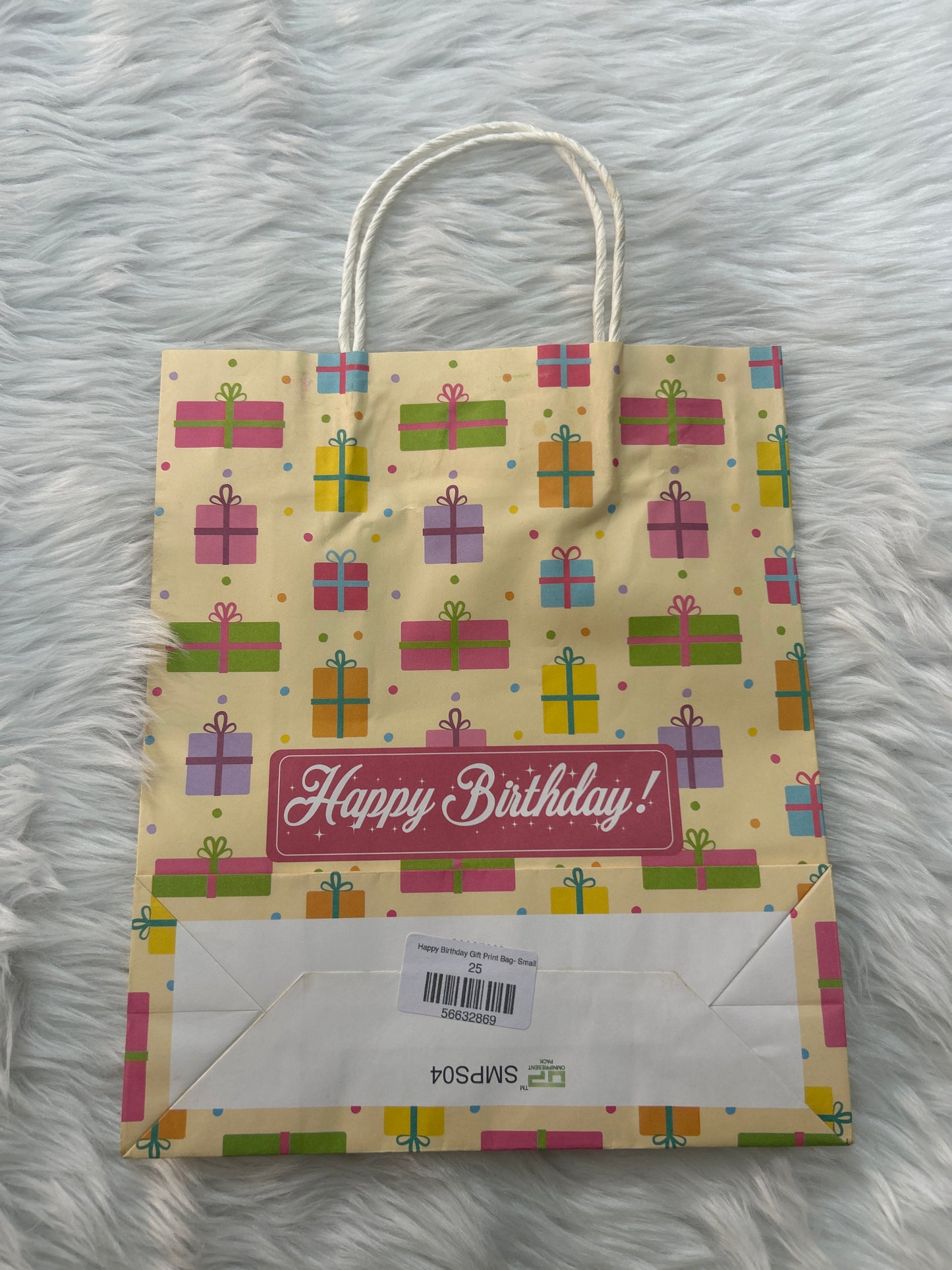 Happy Birthday Gift Print Bag Small