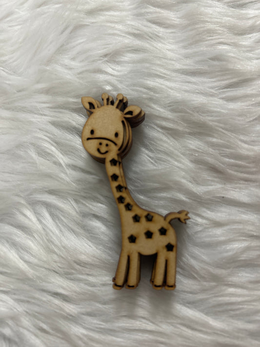Laser Cut MDF Painting - Mini Giraffe