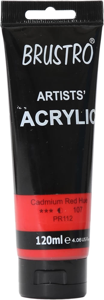 Brustro Artists Acrylic Tube Cadmium Red Hue 120ml