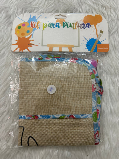 DIY Jute Apron Painting
