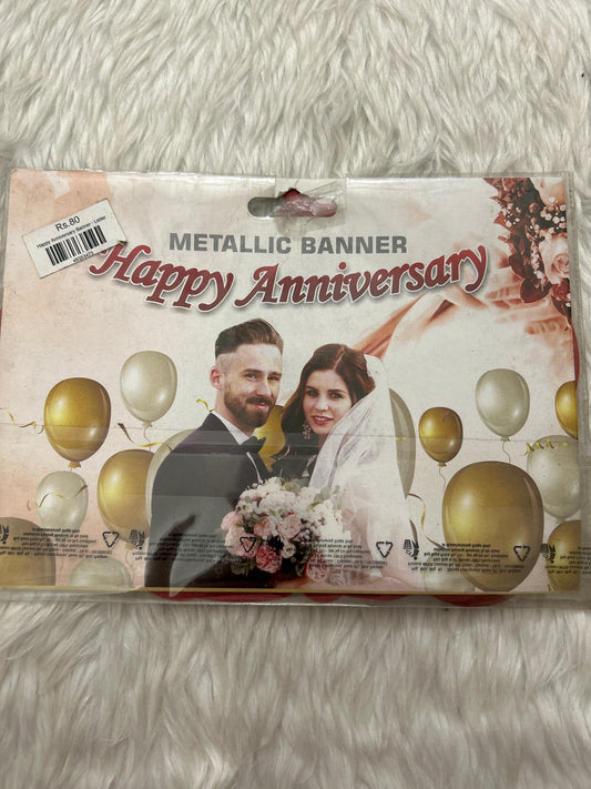 Happy Anniversary Banner Letter