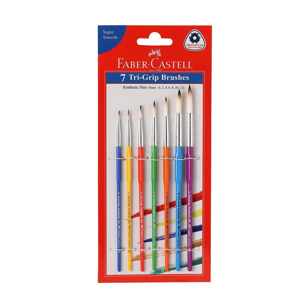 Faber Castell 7 Tri-Grip Round Brushes