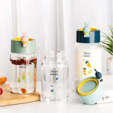 Fancy Rabbit Glass Water Bottle 340ML