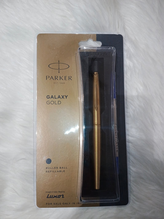 Parker Galaxy Gold Roller Ball Pen