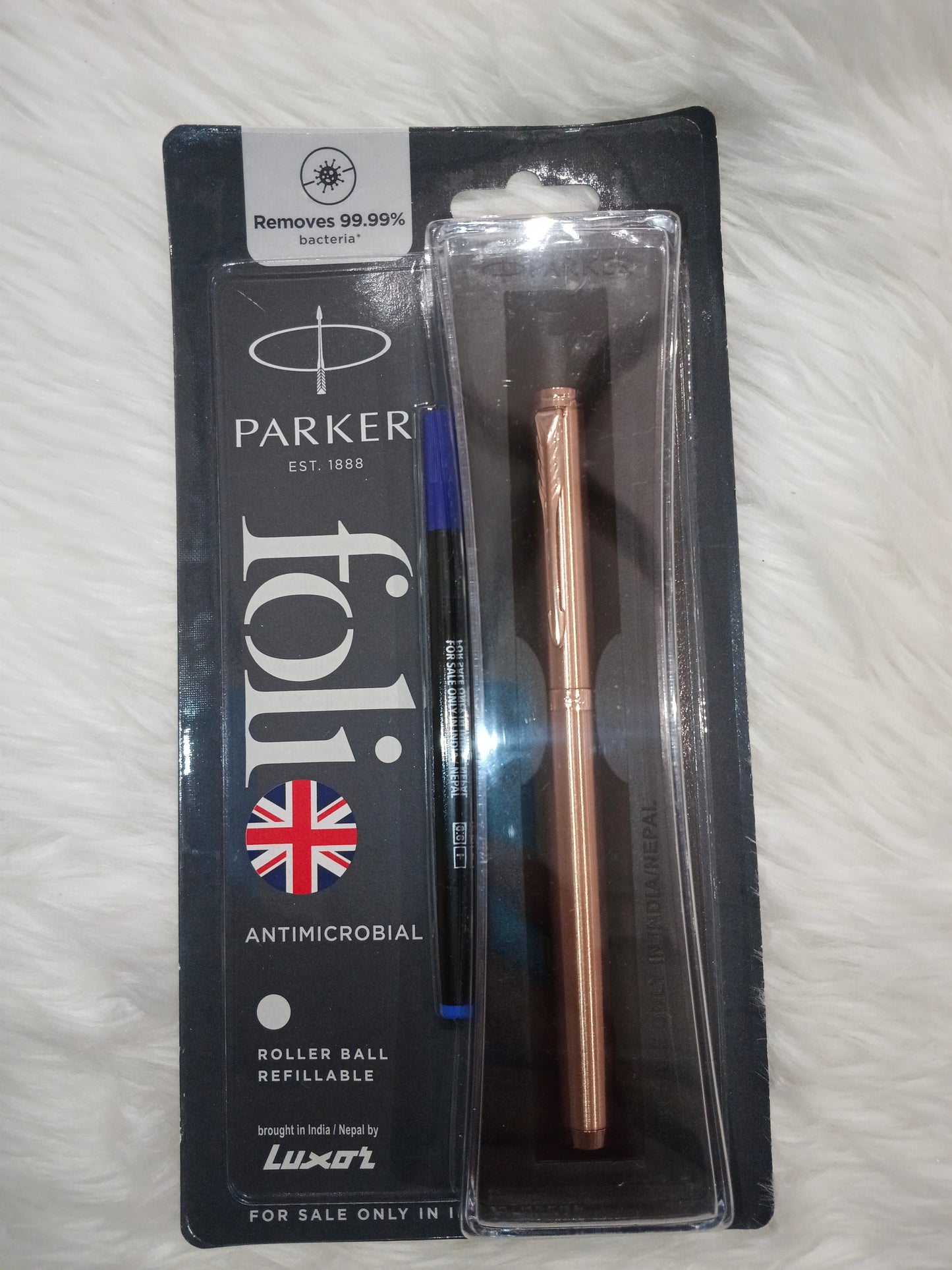 Parker Folio Antimicrobial Copper Ion Plated Roller Ball Pen